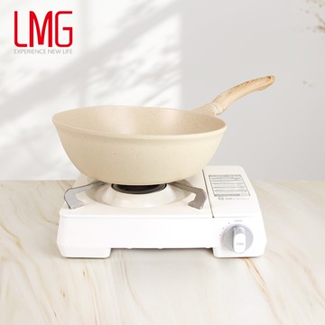 【LMG】香草鑄造系列日式不沾炒鍋-30CM無蓋