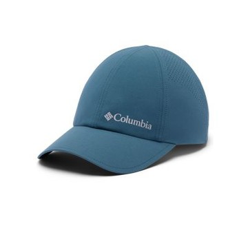 Columbia 哥倫比亞 中性-超防曬UPF50防潑快排棒球帽-Silver Ridge IV Ball Cap-孔雀綠(UCU49950TL/KS)