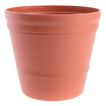 素陶透氣圓盆8吋 磚紅