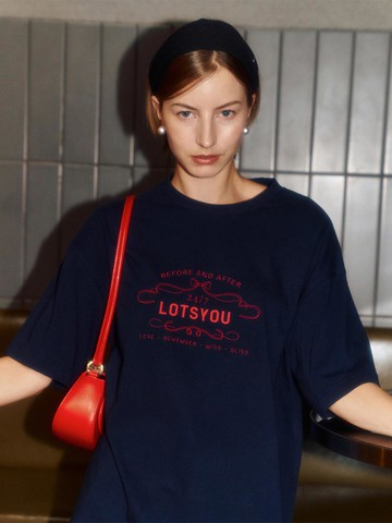 lotsyou Nostalgia T-shirt [Navy]