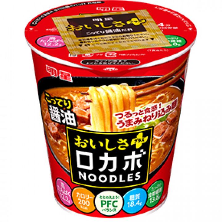 明星 ロカボNOODLES おいしさプラス こってり醤油 60g×12個入 ロカボ ヌードル ／食品