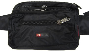 for-you 腰包中容量主袋+外袋共三層防水尼龍布外出休閒運動上班出外旅行防竊盜貼