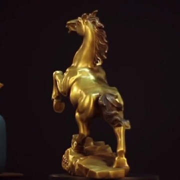 銅馬擺件馬到成功招財生肖馬家居客廳辦公室店鋪裝飾禮品彩色大號