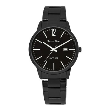 Roven Dino羅梵迪諾 城市旅人時尚腕錶-黑X白