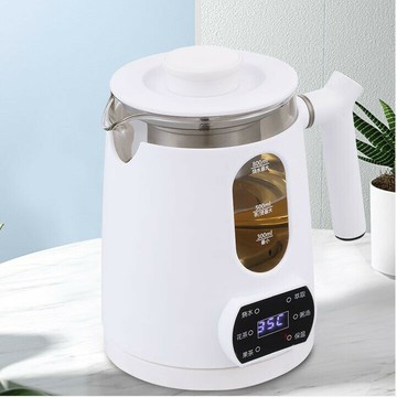 110V美規養生壺多功能小型保溫花茶壺 蒸汽煮茶器玻璃黑茶壺【北歐家居生活】
