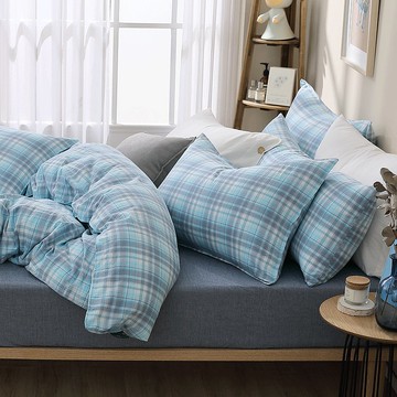 好關係 HAOKUANXI | 冰淇淋蘇打-天然色織棉床包枕套組