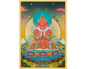 純正准提唐卡——女性力量與智慧的傳統藝術之作