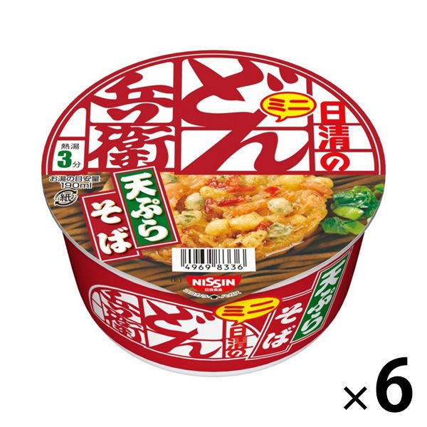 日清食品日清食品 日清のどん兵衛 天ぷらそばミニ（東日本版） 6個