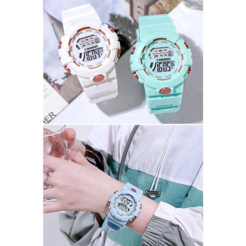 Coobos レディースウォッチ 女性 腕時計 時計 デジタルウォッチ カジュアル レディース腕時計 かわいい おしゃれ 高校生 ギフト 誕生日 通販 Lineポイント最大0 5 Get Lineショッピング