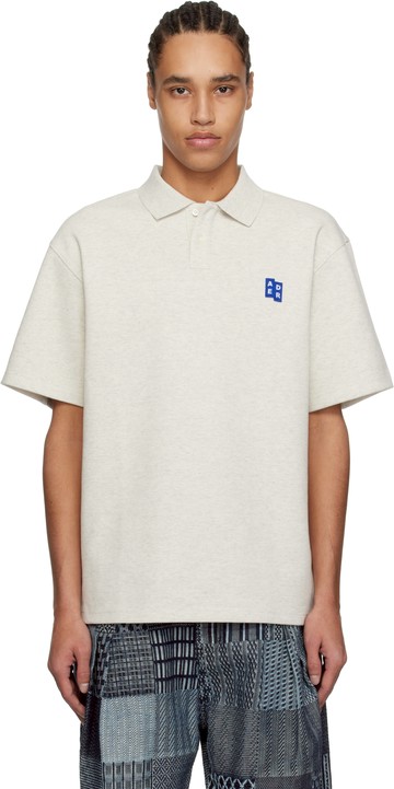 ADER error 灰白色 Significant 系列 TRS Tag 01 Polo 衫
