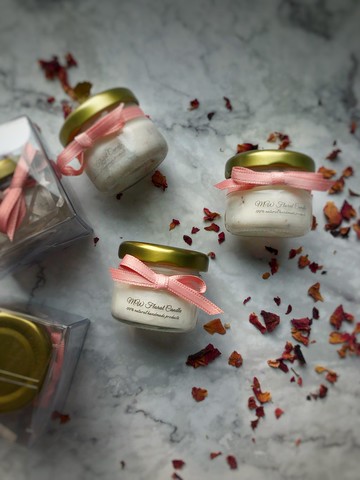 浪漫玫瑰婚禮小物蠟燭/二次進場禮物/伴手禮