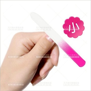 水晶玻璃指甲挫(小)-單入(不挑色)[85890] 美甲磨甲修整