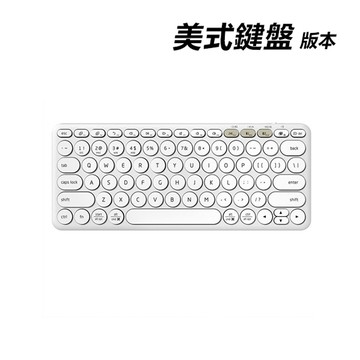 HP惠普 k231藍芽無線雙模無線鍵盤美式鍵盤-象牙白無倉頡注音