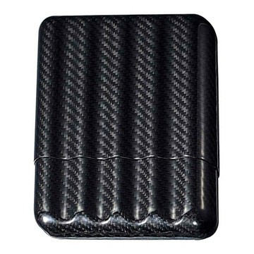 COHIBA 高希霸 碳纖維雪茄盒 五管裝 60 Ring Gauge  155 x 76 x 28mm  黑色