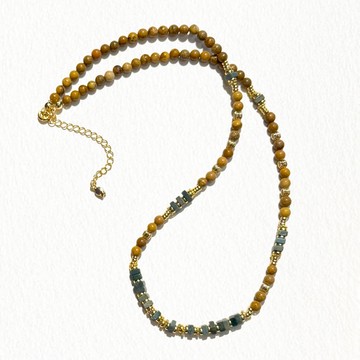 圖畫石・壽山石｜項鍊｜快速出貨｜情緒平衡・勇氣守護・思緒清晰｜穿搭、疊戴｜台北現貨｜《涵秘Hami》