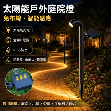【ST】太陽能庭院燈 庭院裝飾燈 太陽能插地燈 戶外燈 草坪燈 防水燈 太陽能感應燈 過道燈 LED燈 太陽能燈 庭院燈