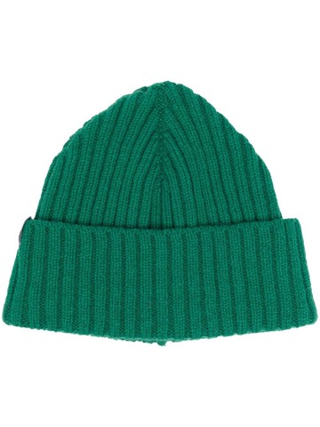 Mackintosh - BILLIE wool beanie - unisex - Lambs Wool - One Size - Green