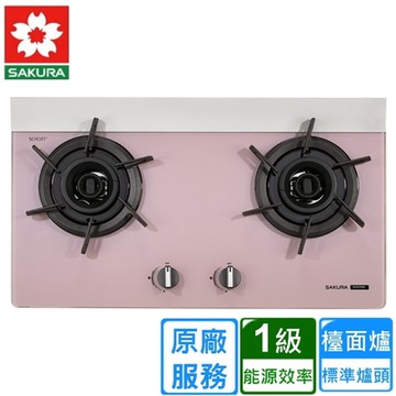 〈原廠安裝〉櫻花二口雙炫火玻璃檯面爐 G2922BG(桶裝)
