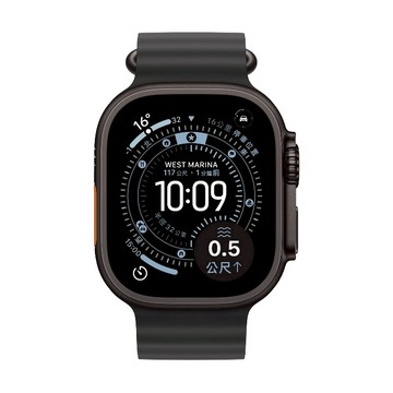 Apple Watch Ultra 3(GPS+Cellular)鈦金屬黑色錶殼配黑色海洋錶環49mm(MF0J4TA/A)