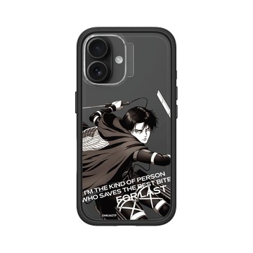 iPhone 16 Mod NX 黑 - 進擊的巨人 Attack On Titan -S4 - \b里維兵長 (灰階)