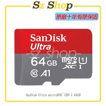 SanDisk Ultra microSDXC UHS-I (A1) 64G 原廠公司貨 十年原廠保固
