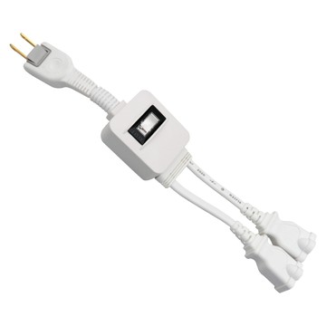 Mayka PS-202S-30轉接式2孔1對2電源線30cm(雙層絕緣電線)