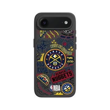 iPhone Air SolidX 黑 - NBA - 塗鴉系列-丹佛金塊 Denver Nuggets- Graffiti