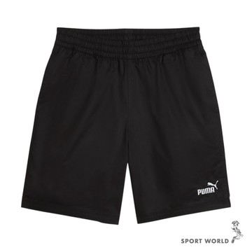 Puma 短褲 男裝 8吋 鬆緊腰 歐規 黑【運動世界】68266601