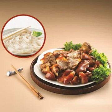 海鴻飯店 【海鴻飯店】好運豬腳麵線組X2組(豬腳+麵線+醬料)