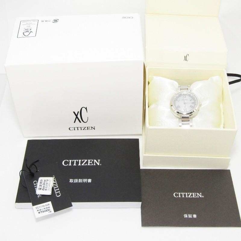 美品 CITIZEN シチズン xC EC1110-52A クロスシー エコドライブ ティタニア ハッピーフライト チタン シルバークオーツ 腕時計  中古 28003080 | LINEブランドカタログ