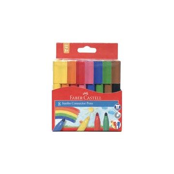 Faber-Castell 輝柏 JUMBO連接筆8色 /盒 66-2000-08【APP滿額下單10%點數(單一帳號最高5000點)】1/31止