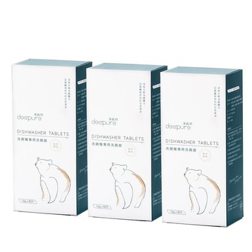 淨森林 【DEEPURE淨森林】洗碗機專用環保洗碗錠3盒入(共180顆)