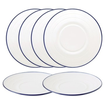 JUST HOME 北歐印象陶瓷點心盤6件組 9241-01B-1  1套  點心盤6個  白色