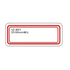 【龍德】 LD-4201(紅)可再貼標籤 25x62mm/包【APP滿額下單10%點數(單一帳號最高1000點)】9/30止