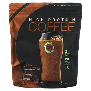 Chike Nutrition, 高蛋白質冰咖啡，摩卡味，15.3 盎司（434 克）
