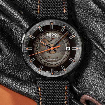 MIDO美度 COMMANDER 香榭系列 鏤空漸變機械腕錶 40mm / M0214073741100