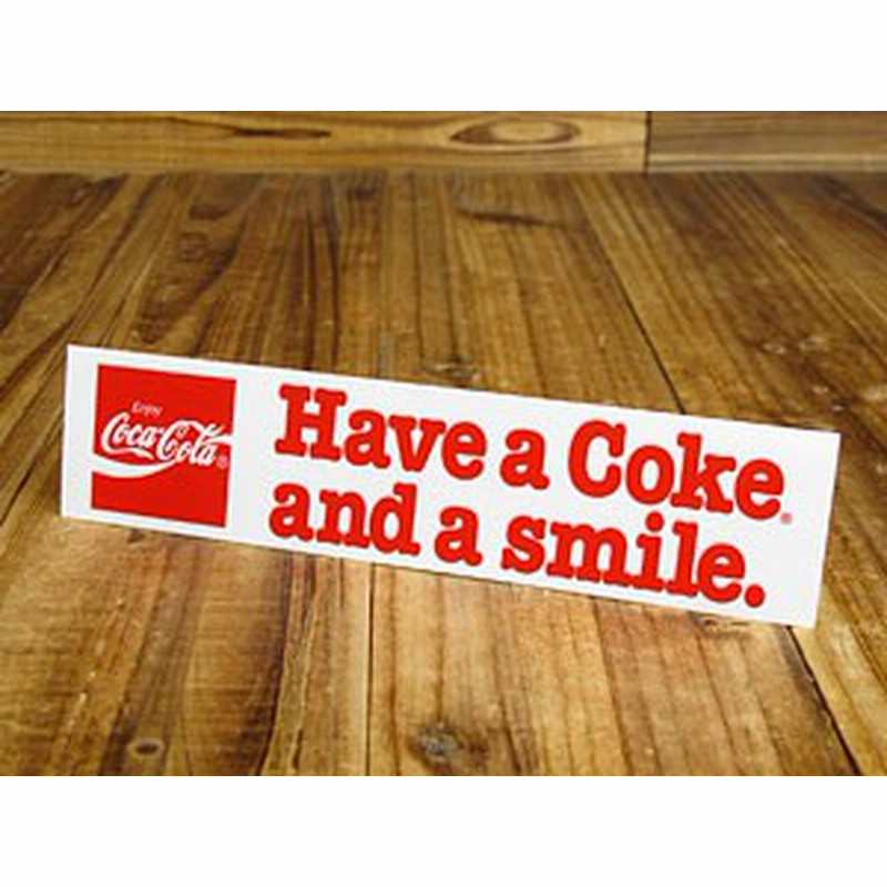 コカコーラ ステッカー グッズ 車 アメリカン バイク ヘルメット Have A Coke And A Smile Sc Ccbs11 Lfs 通販 Lineポイント最大1 0 Get Lineショッピング