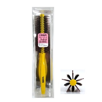 日本製/日本VeSS/專業美髮圓梳 R-125 Y /輕量化長短兩段式梳齒設計/尺寸215mm