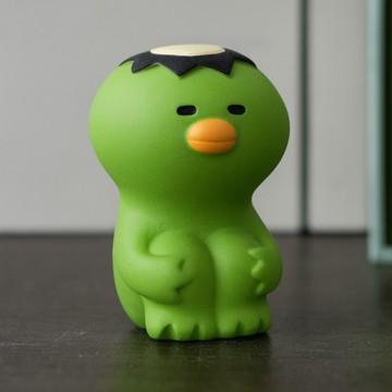 【公仔】日本 Decole concombre 河童 寶寶 公仔 發呆 抱膝坐