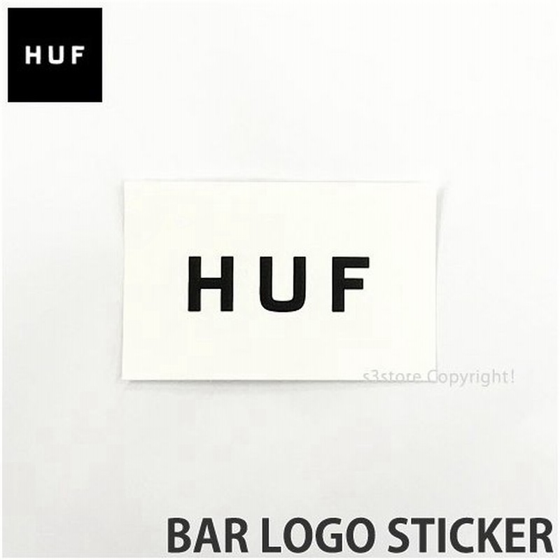 ハフ バー ロゴ ステッカー Huf Bar Logo Sticker スケートボード スケボー Skateboard シール カスタム カラー White サイズ 6cmx10cm 通販 Lineポイント最大0 5 Get Lineショッピング