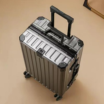 ? 免運  行李箱 20吋 登機箱 拉桿箱 24吋 旅行箱 旅遊箱 28吋多功能大容量鋁框扣密碼箱