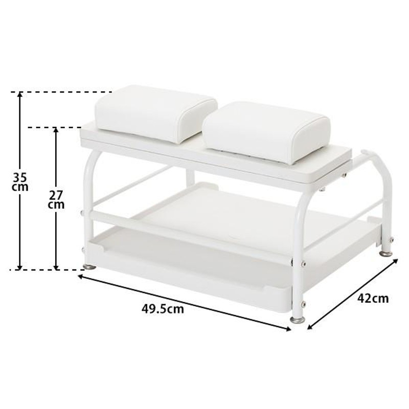 フットカート フットケア フットバス ワゴンフットステージ ホワイトネイルサロン Amazon.co.jp: 2Way フットステージ Ⅱ ホワイト フットワゴン