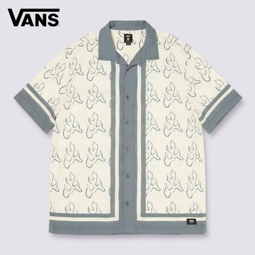 Blaze Border 白色短袖襯衫