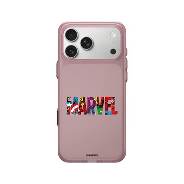 iPhone 17 Pro Max Clear (相機按鈕) 晶醺玫 - 迪士尼-漫威 Marvel - 漫威Logo-藝術標誌