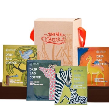 六福村x六福莊 非洲藝術咖啡濾掛禮盒組8包入 官方直營 禮盒系列