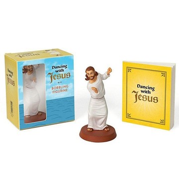 搖擺耶穌(另附48頁迷你插圖手冊)/Dancing With Jesus: Bobbling Figurine/Sam Stall eslite誠品