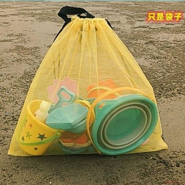 桃園出貨✨沙灘包兒童戲水沙灘網袋海邊挖沙工具鏟子套裝戶外游泳玩具收納袋