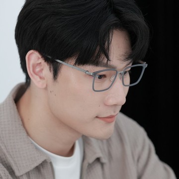 EJ-GX011 類薄鋼長方型框眼鏡 × FROMEYES 高折射率濾藍光