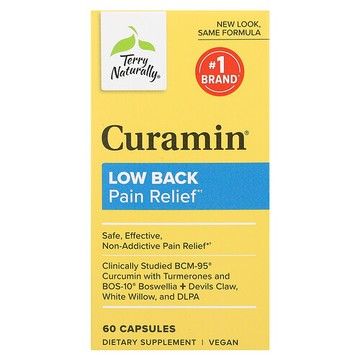 Terry Naturally, Curamin，腰痛緩解，60 粒膠囊