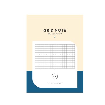 Choice 25k主題活用方格定頁筆記本-黃